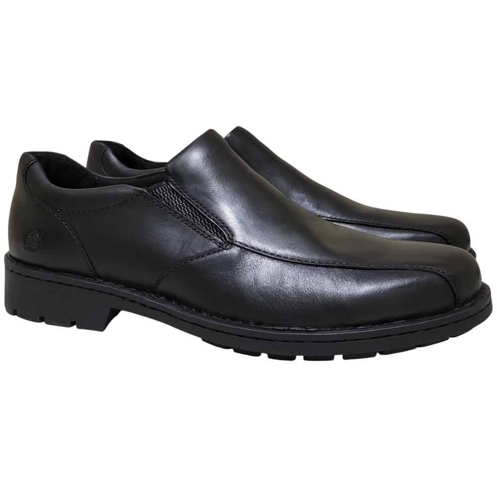Born Men Laken Slip On Dress Casual Loafers Size US 9.5M Black Leather